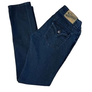 Vigoss Skinny Jeans Dark Blue Sz 7/8 29